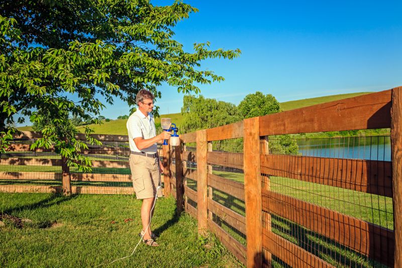 Chain Link Fence Painting in Waco, TX