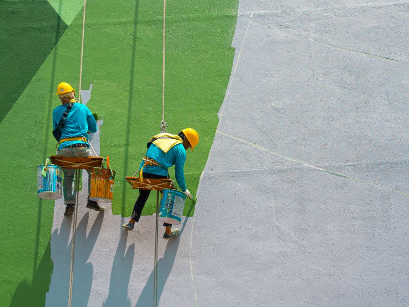 Commercial Fence Painting in Longmont, CO