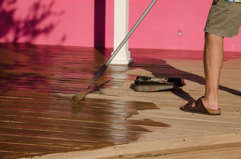 Deck Rail Staining in Waco, TX