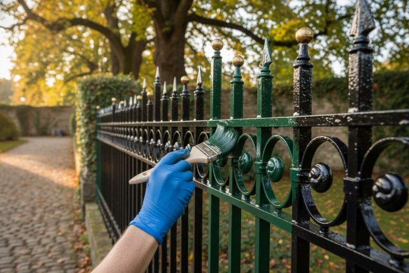 Metal Fence Painting in Waco, TX
